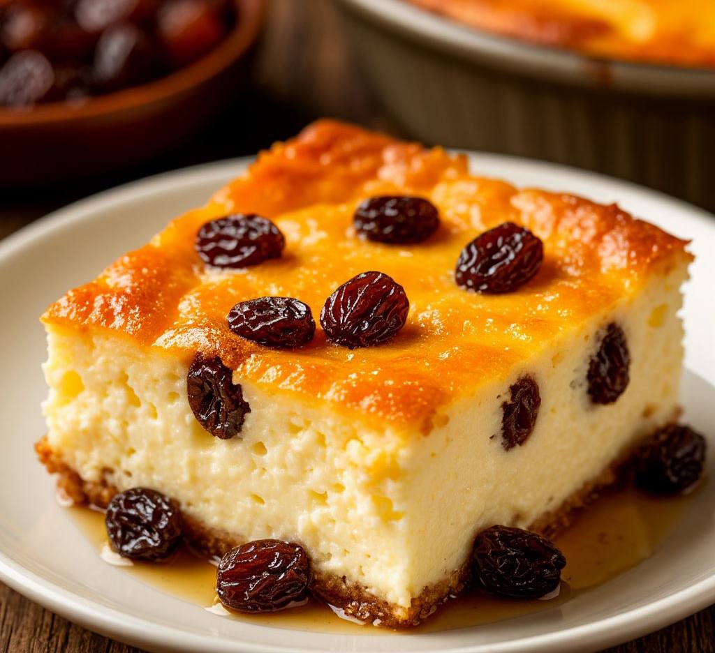 Cottage Cheese Casserole with Raisins