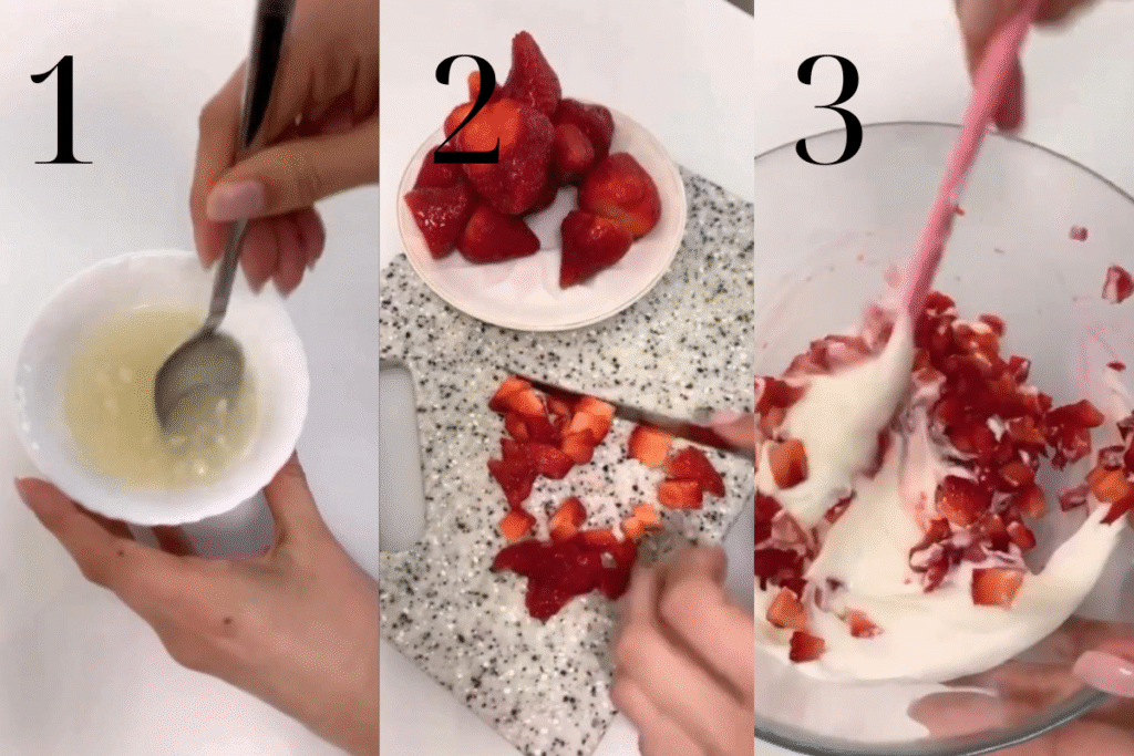 Strawberry Panna Cotta with Greek Yogurt 01 Strawberry Panna Cotta with Greek Yogurt - Gnatko